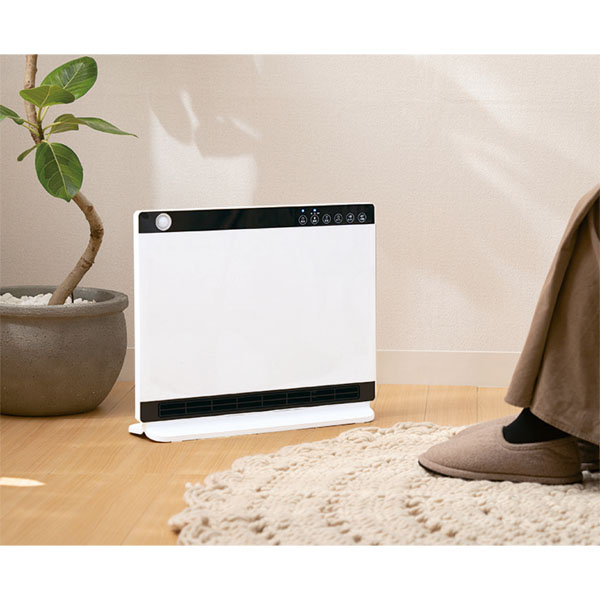 節電/室温センサー付大風量パネルセラミックヒーター ヒートワイドスリム