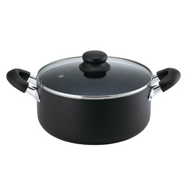 マーブラック  IH対応マーブル深型両手鍋２４ｃｍ
