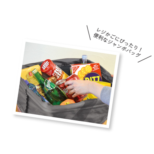 トート・デ・クール　保冷レジカゴバッグ　グレーボーダー