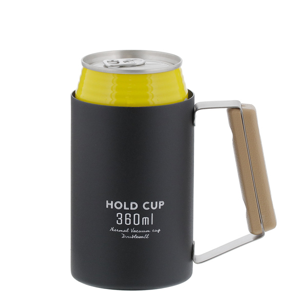 【4枚⇒3枚】HOLD CUP　缶ホルダージョッキ360ml　ブラック