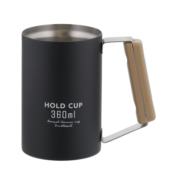 【4枚⇒3枚】HOLD CUP　缶ホルダージョッキ360ml　ブラック