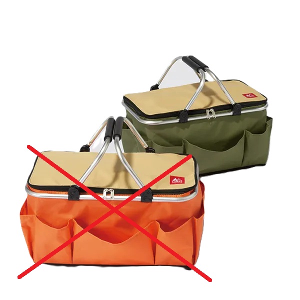 キャンプス　保冷温アクティブバスケット　グリーン