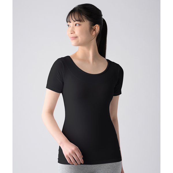 ReD バイタルテック　肩・腰コリ改善インナーシリーズ　Uネックインナー　ブラック　LLサイズ